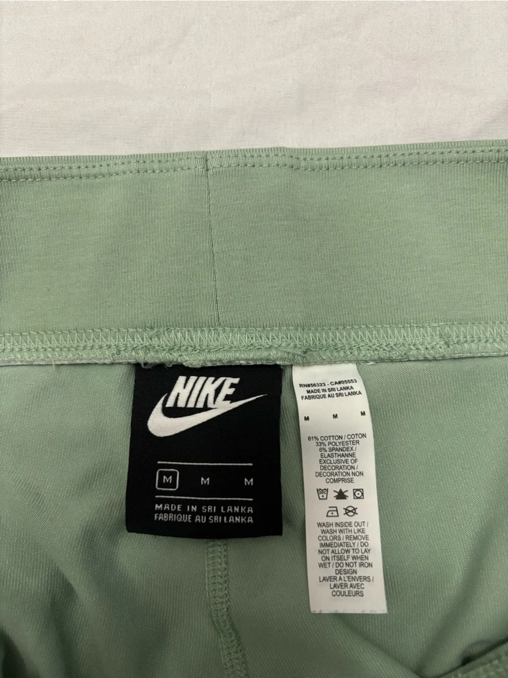 Nike Olive Green Leggings with White Side Logo